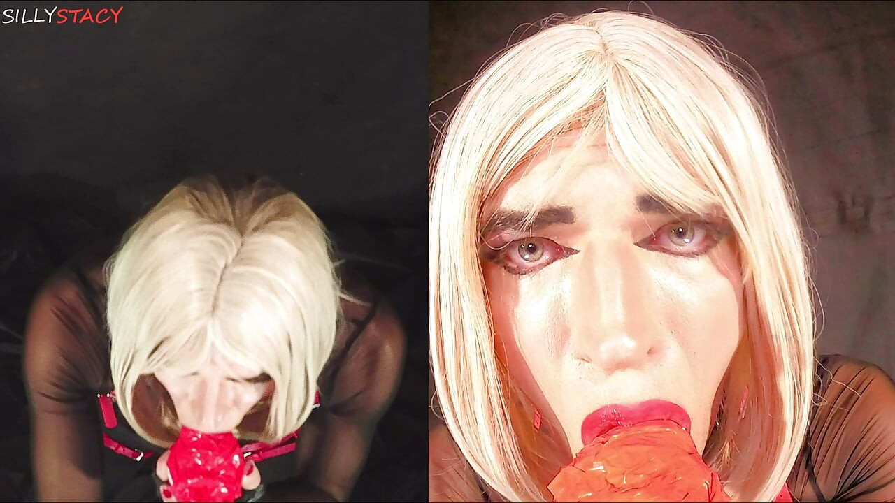 Sissy Practices Deepthroating BBC
