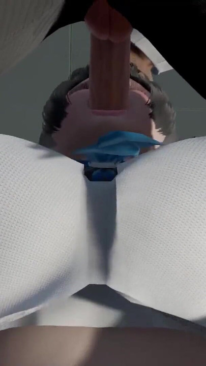 Key moment from "Big Breasted College Student sucks Professor's Cock to pass"