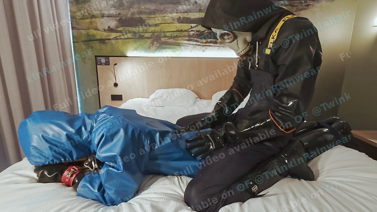 Twinks fucking in rainwear (raingear) and hunter boots