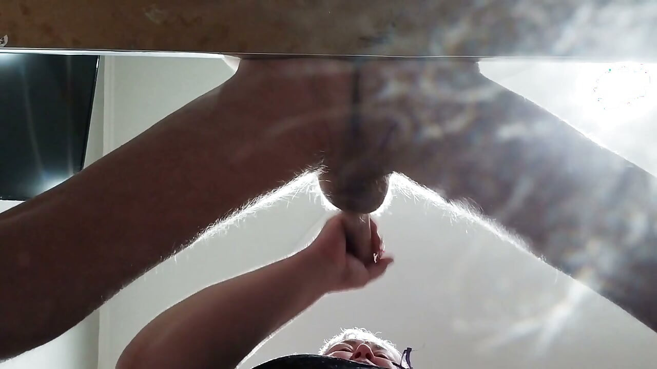 Stepmom Gets a Mouthful of My Hot Cum After Blowjob