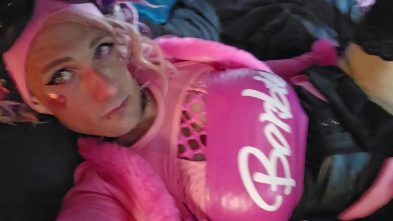 Me as Barbie in pink