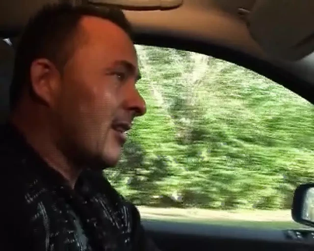 A horny and chubby German woman gets pounded in the back of the car