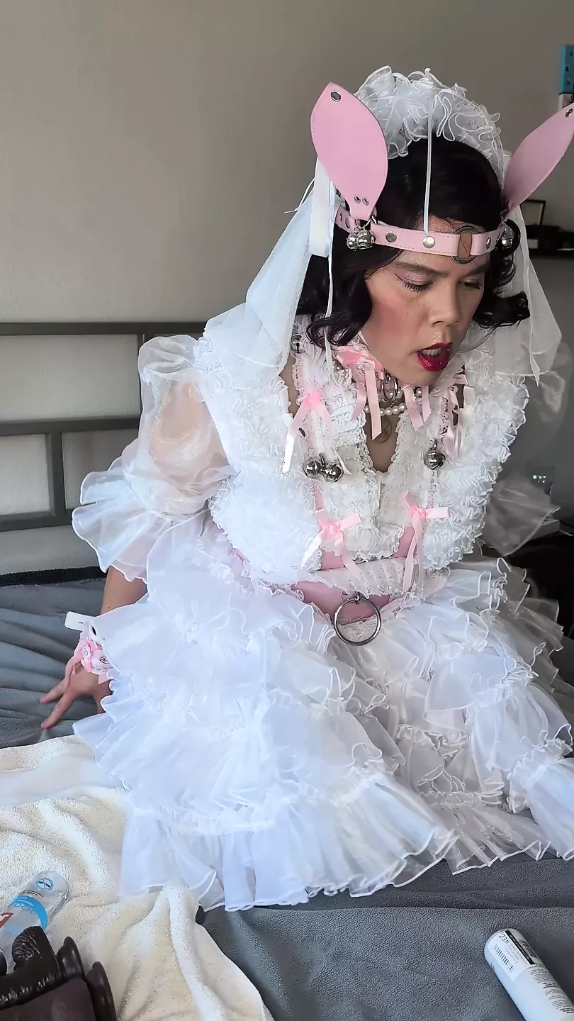 Sissy Bride Riding Her Doll
