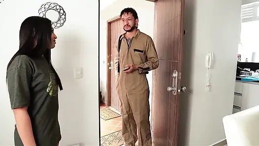Oh, My God! the Plumber Unclogs the Pipe with a New Tool