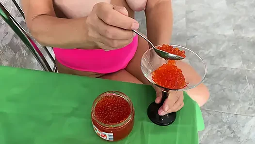 I want to it all your cum foodfetish handjob