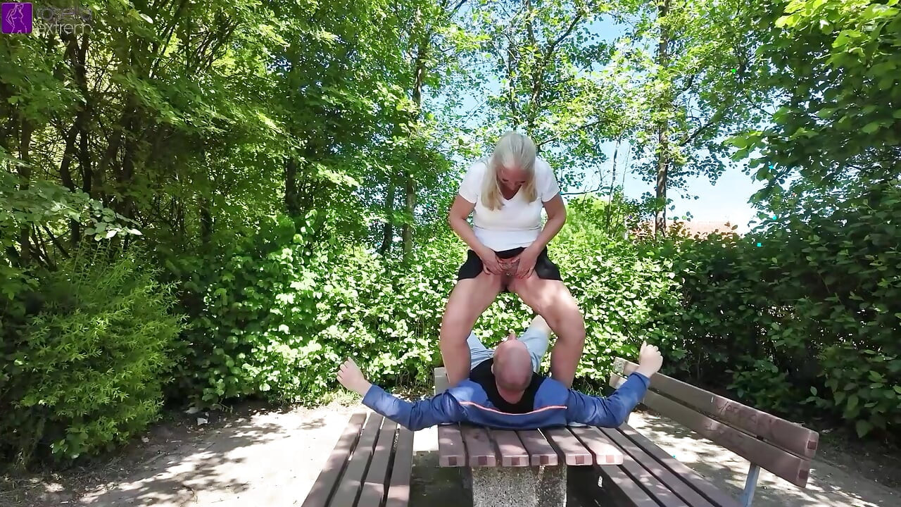 Public AO stranger fuck with creampie and muzzle at a rest area! Full Movie