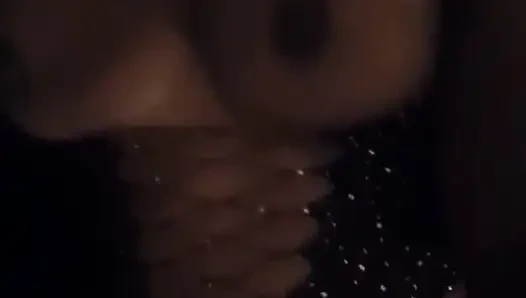 Moment when she asks for all the milk from her eater friend