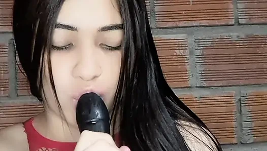 Stepmom helped her stepson cum quickly in her panties before work