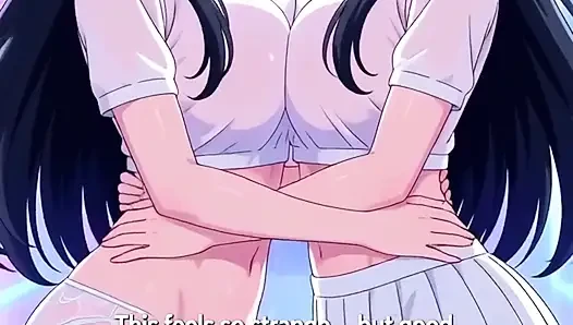 Time Travel Temptation Curious Anime Girl Fucks Her Hot Future Self Passionate 3D Hentai