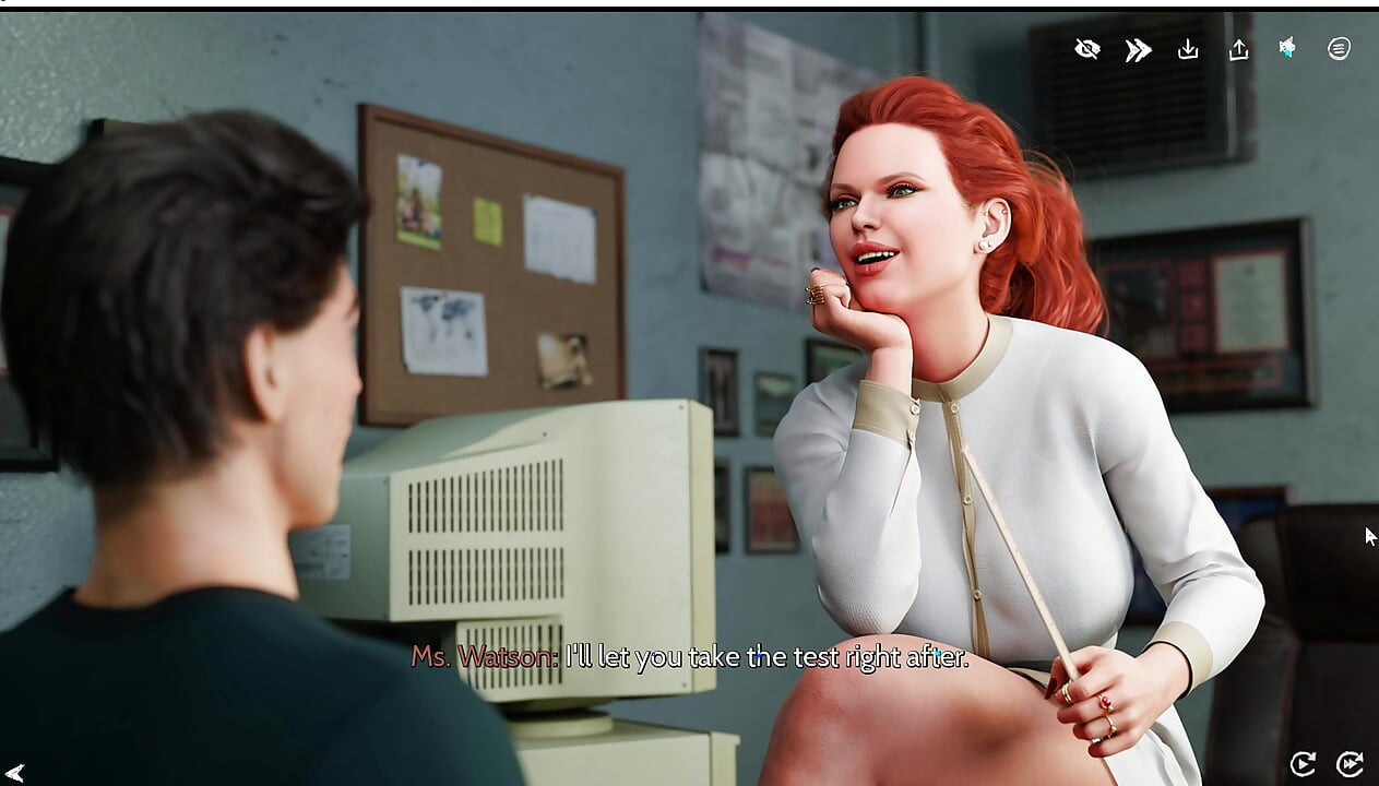 Świeże kobiety 2: hardcorowy seks biurowy z moim profesorem - wytrysk na jej ogromne cycki - Anim Game