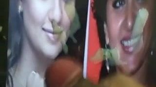 Горячий трибьют спермы для Nayanthara-Anushka Shetty в одном экране