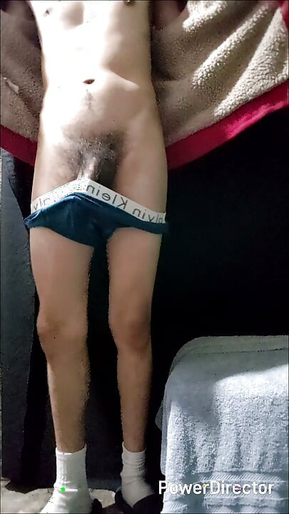 Beautiful Skinny Ejaculates On His Chest