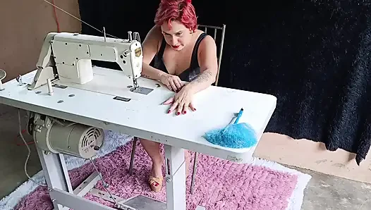 Stuck in a sewing machine I get tickled feet