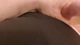 Shaved smooth tiny penis with pedicure