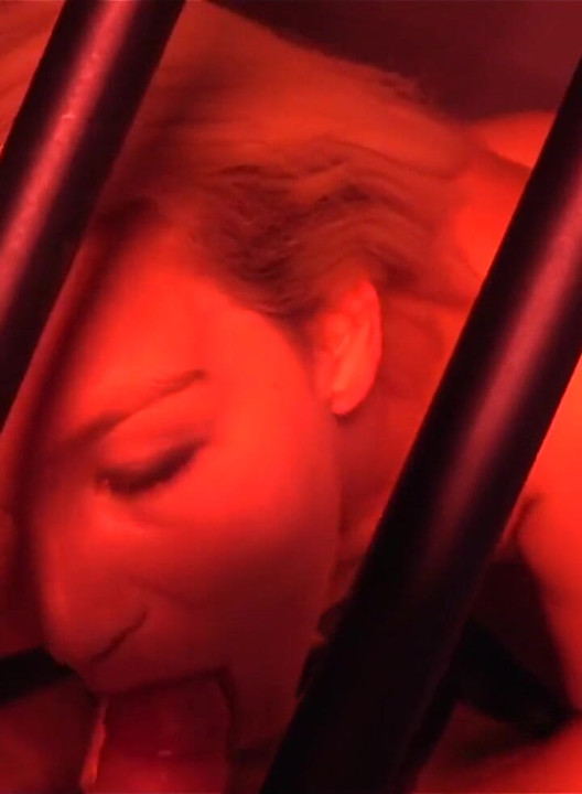 Hungry Sperm Kitten Gets Cum in Cage