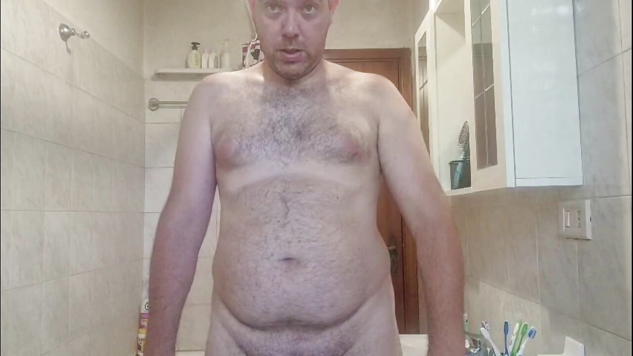 All nude in bathroom