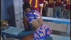 Lucky football player fucks the cunt on this gorgeous exotic cheerleader girl