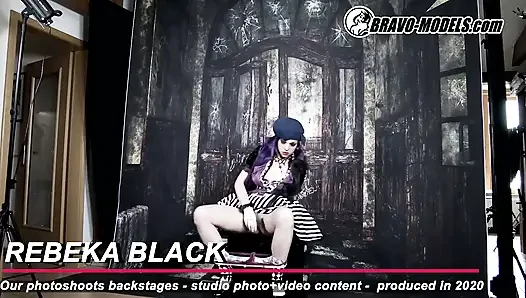 386-sahne arkası fotoğraf çekimi Rebeka Black - yetişkin