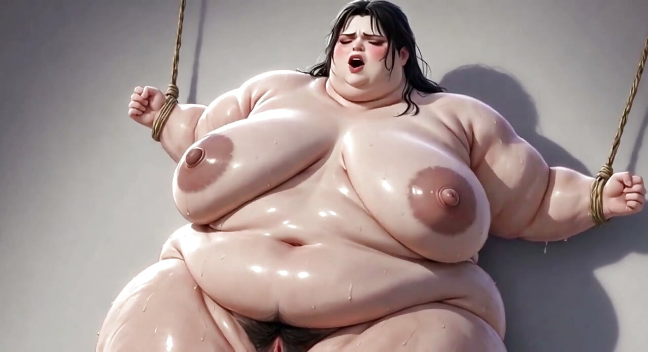 الـ SSBBW البدينة مربوطة بإحكام - مثارة جداً وتتوسل للزب