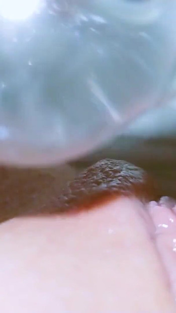 Thrilling moment from "I use a Glass DILDO for my PUSSY first Time SQUIRTING"