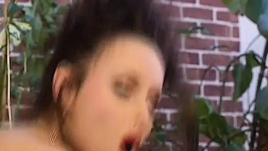 Stunning German beauty enjoying intense DP threesome