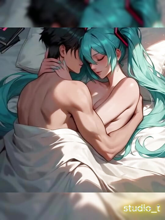 Hatsune Miku is penetrated by her boyfriend after a concert