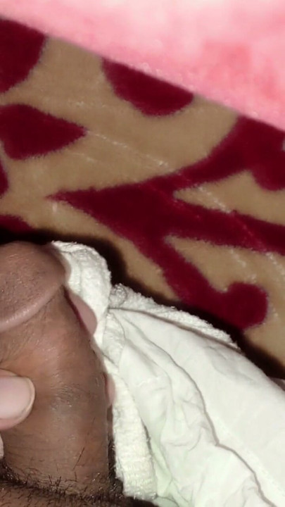 Little penis boy got horny in his blanket and masterbates | Clip 1