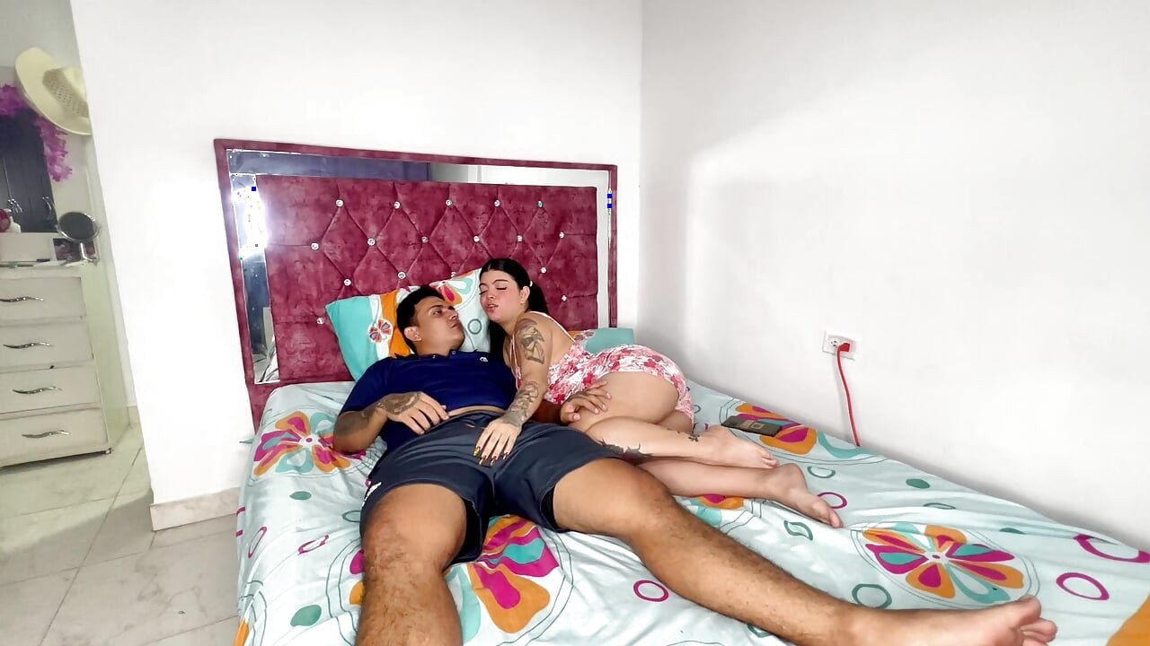 Stepbrother, let me play with your huge cock and cum inside me while daddy's not home. creampie