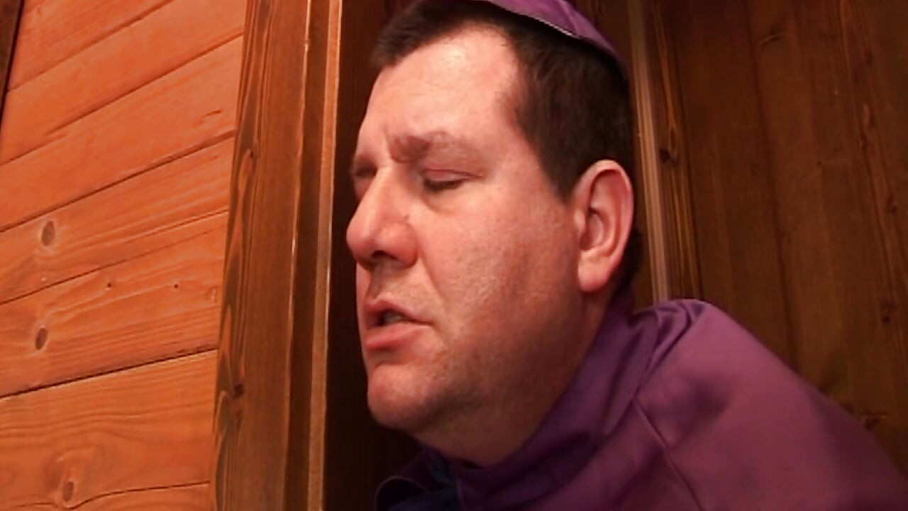 Horny Priest Spies on MILF's Dripping Pussy Pound Fest