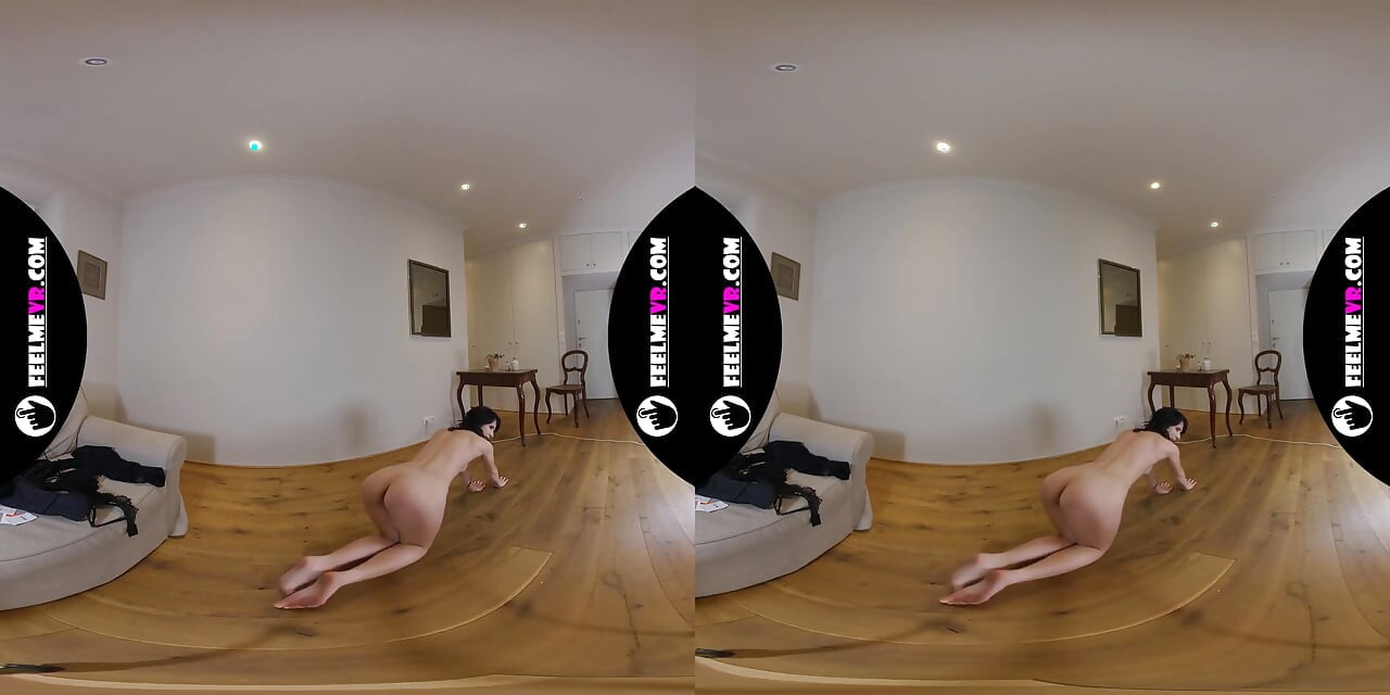 Voodoo Thin Shopgirl hezká teenagerka casting vr180 v zákulisí