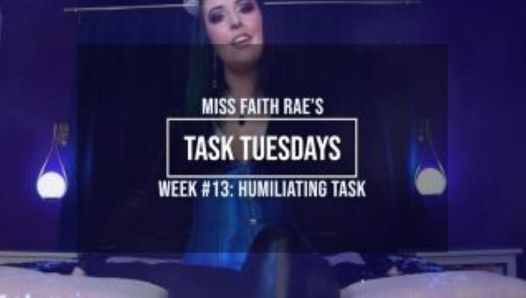 Een vernederende taak voor loser huisdieren - miss Faith Rae's femdom audio slaaf-instructies - HD 1080p MP4