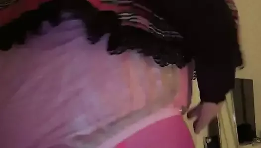 Dirty Sissy messing plastic diapers