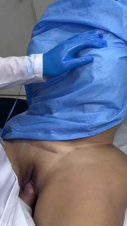 "Relax and spread your legs wide"... and the doctor ended up fucking me | Clip 3