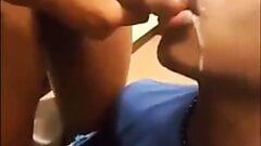Swallowing DL College Roommates Cum