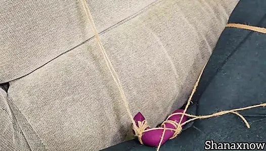 ROPE BONDAGE IMPOSED ORGASM BIG ASS WORSHIP CLENCHING PART 1
