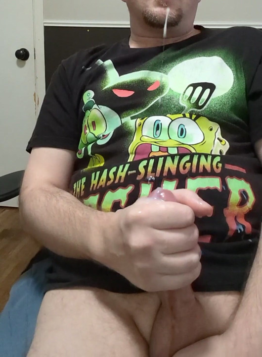 我最喜欢的粉丝模特的一个小螺母（在家工作）