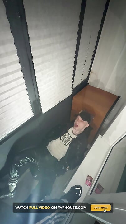 Leather Biker Piss on Leather Scally Chav Guy