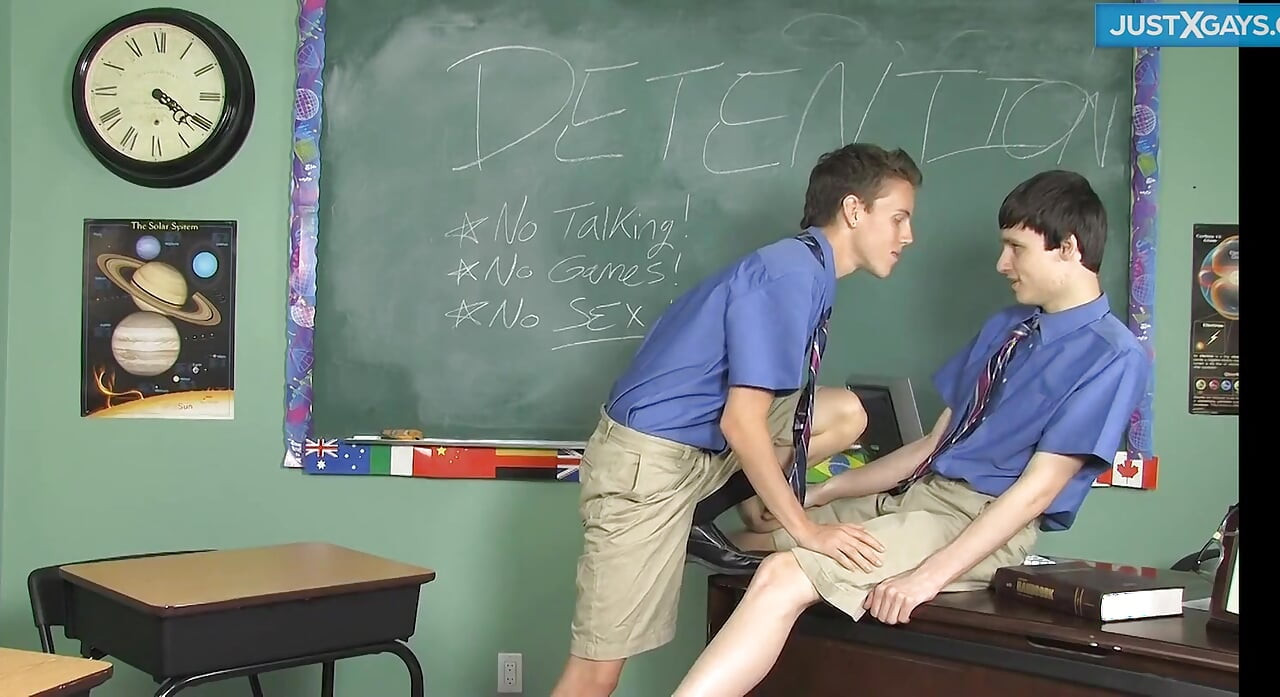 Eager Twinks Turn Detention Into Raw Bareback Fun