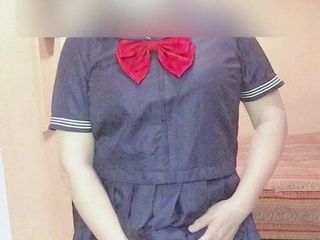 Japanse travestiet uniform onanisme nr. 2