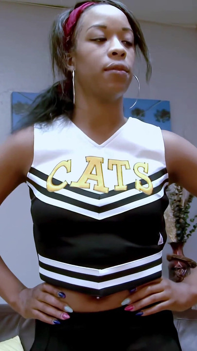 Interracial Foursome with Black Cheerleader Stacy Greene