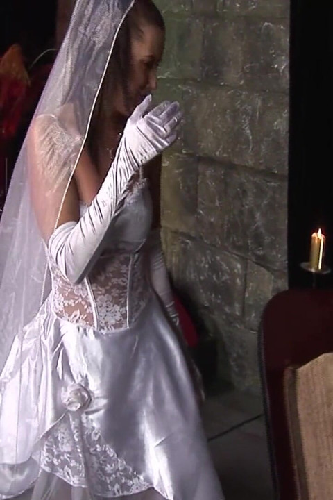 Horny Brides Scene-2_busty Brunette in a Wedding Dress Having Hard Sex Before the Ceremony