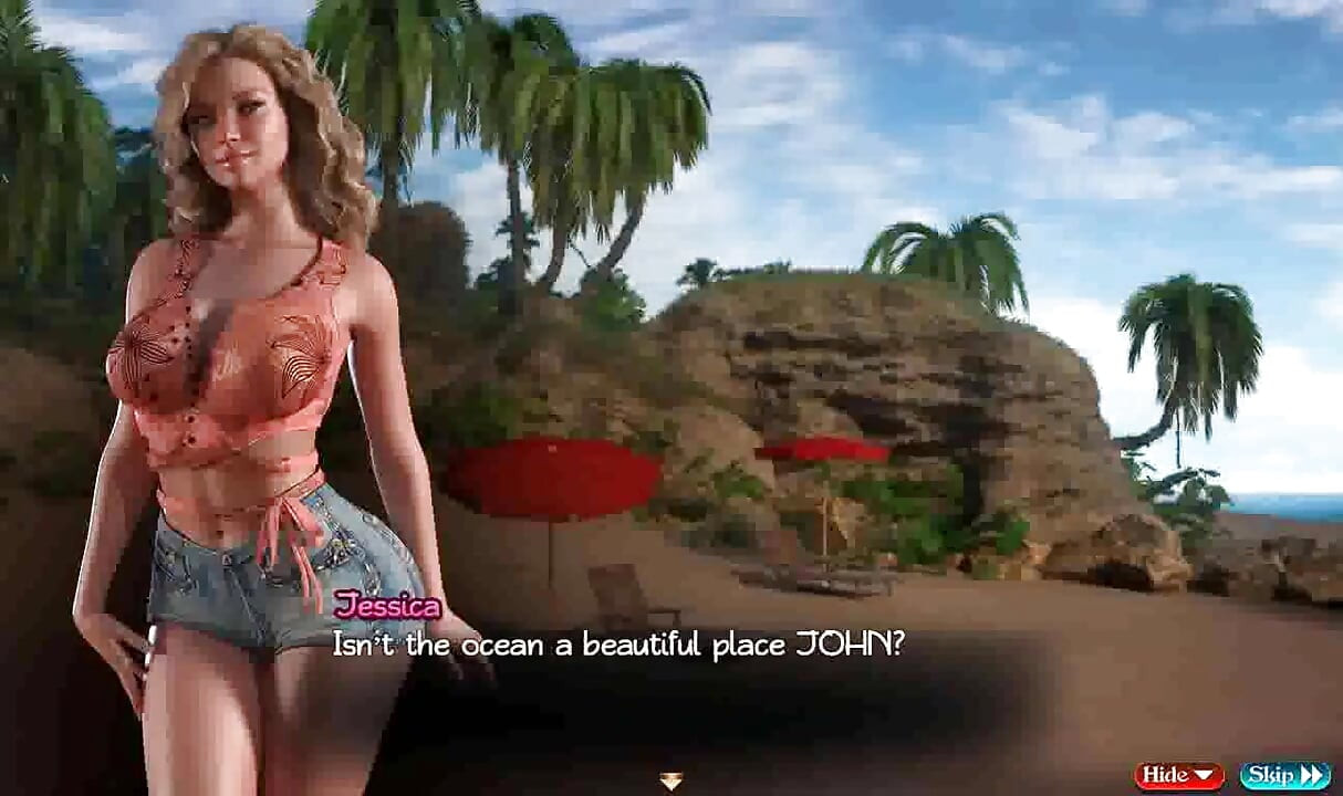 Treasure of Nadia: seks na plaży z gorącą blondie ep 116