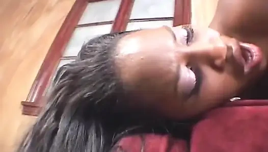 Busty Ebony Slut Drinks Sperm Out of Shoe After Hot Fuck with BBC