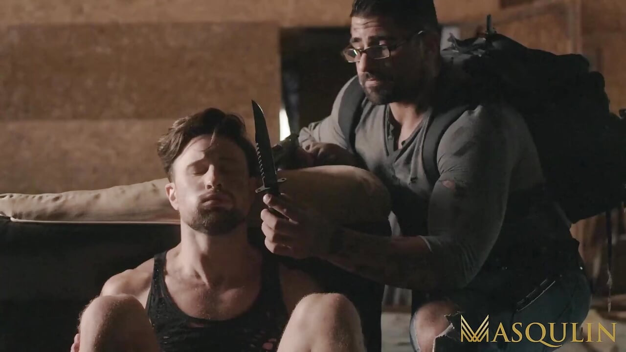 MASQULIN - Hunk Ryan Bones barebacks submissive Drew Dixon