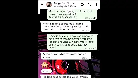 У меня был горячий чат с падчерицей моего лучшего друга, и мы в итоге занялись сексом