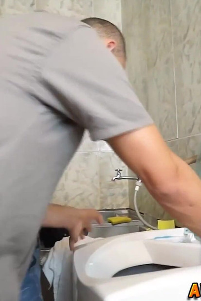 Trans Blonde Fucks Ass From Her Job