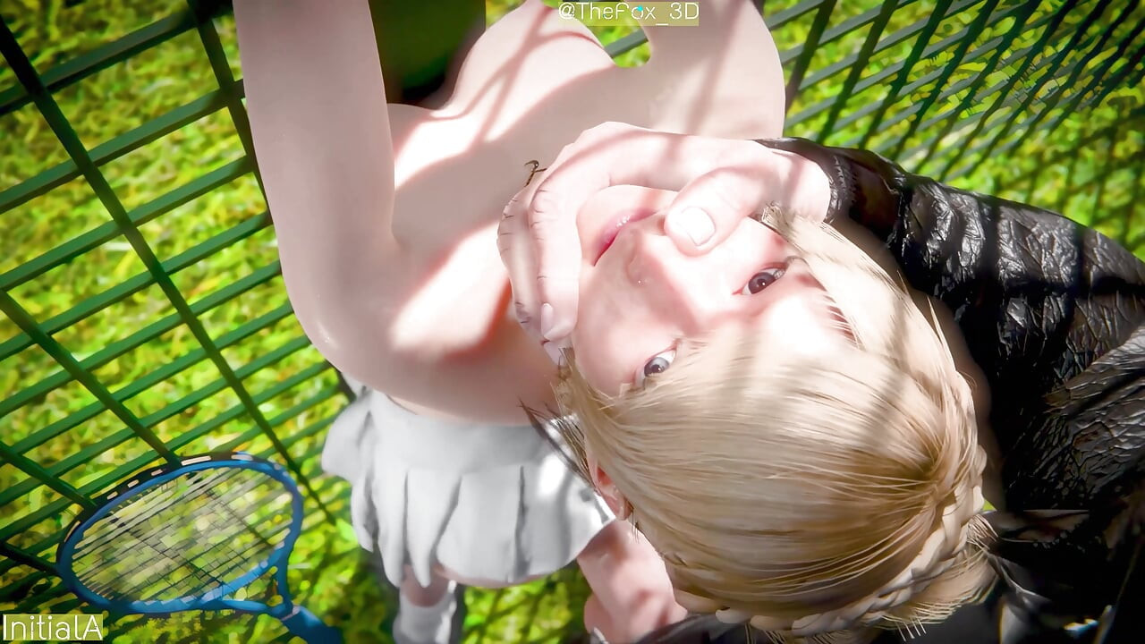 파이널 판타지 XV FF15 - Lunafreya 테니스코트 노멀 + 토플리스 리믹스 컬러 WM(사운드 없음) 이니셜A 애니메이션 3D 헨타이
