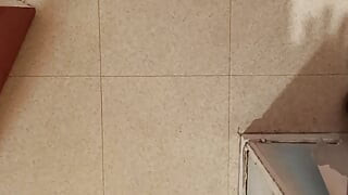Naked in the lobby