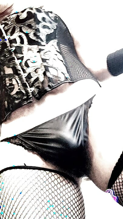 Sissy TS Kandi Cockslut w Gorset i Szpilkach PMV
