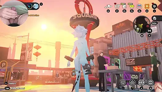 Маленькая и красивая японская девушка они, возбуждается и раздевается, делая мой хуй твердым (игровой процесс в Zenless Zone Zero 4)